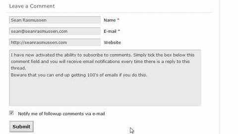 How To Subscribe To Comments