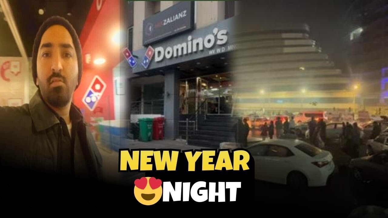New Year Night Vlog 😱 | Midnight Pizza Review, Rain & Heavy Crowd