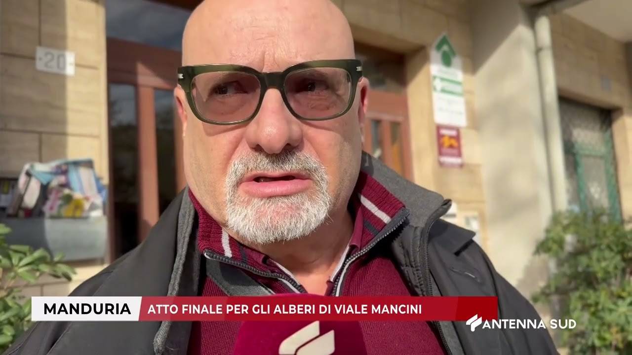 26 NOVEMBRE 2024 - MANDURIA (TA) - ATTO FINALE PER GLI ALBERI DI VIALE MANCINI