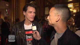 Jim Carrey explains bizarre NYFW Interview at fashion show