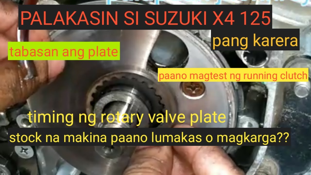 PAANO PALAKASIN SI SUZUKI X4 125 LAGYAN NG KARGA SI ,X4 TURO KO SAYO TIMING NG ROTARY VALVE