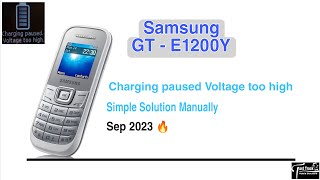 Samsung GT E1200Y charging issue new charging samsung e1200