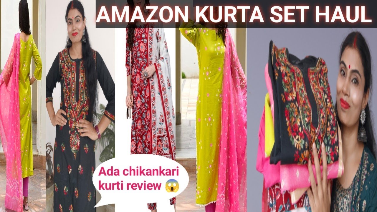 Buy Seva Chikan Floral Embroidered Chikankari A Line Kurti With Slip -  Kurtis for Women 25692820 | Myntra