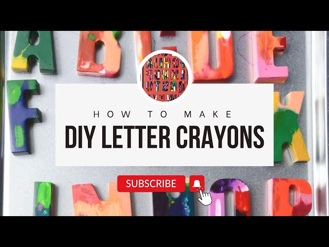 Easy Homemade Alphabet Crayons - Friends Art Lab