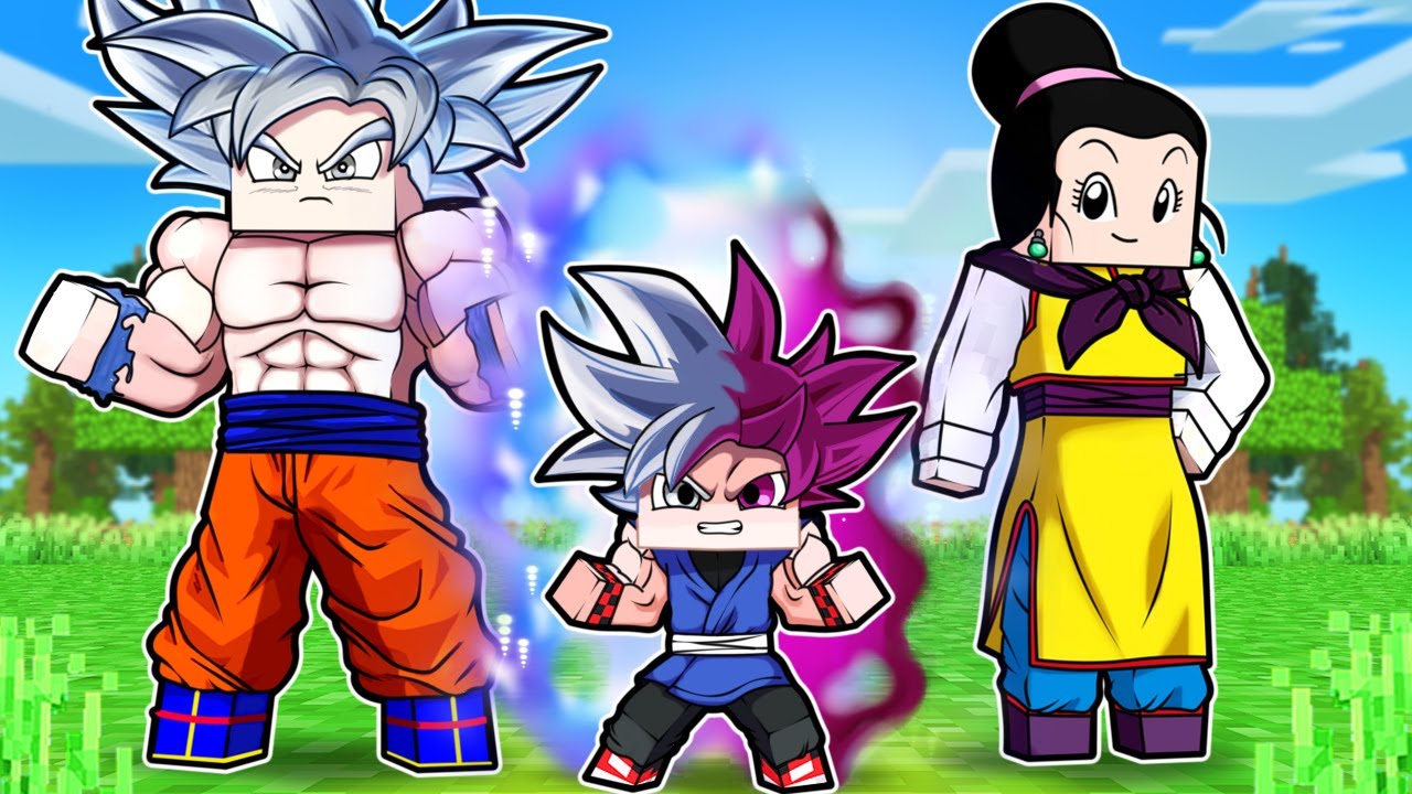 O FILHO de GOKU e CHICHI Virou EGO INSTINTO SUPERIOR no DRAGON BALL SUPER Minecraft