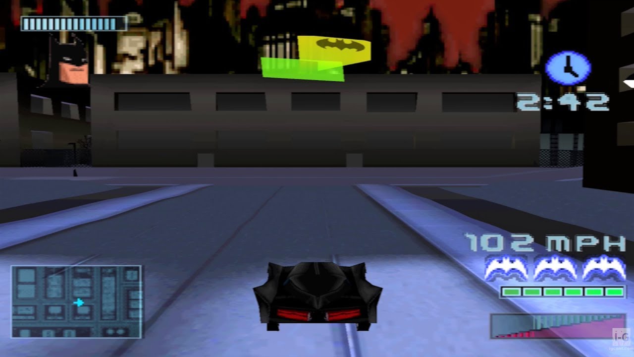 Batman: Gotham City Racer - PS1 Gameplay (4K60fps) - YouTube