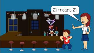 Adultish Timmy wants to go to the bar