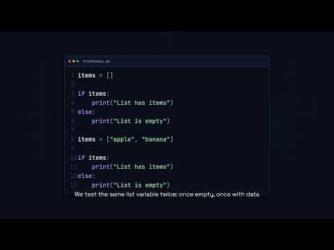 Truthiness - Python for Beginners