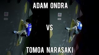 Adam Ondra vs Tomoa Narasaki | IFSC Meiringen 2019 Bouldering