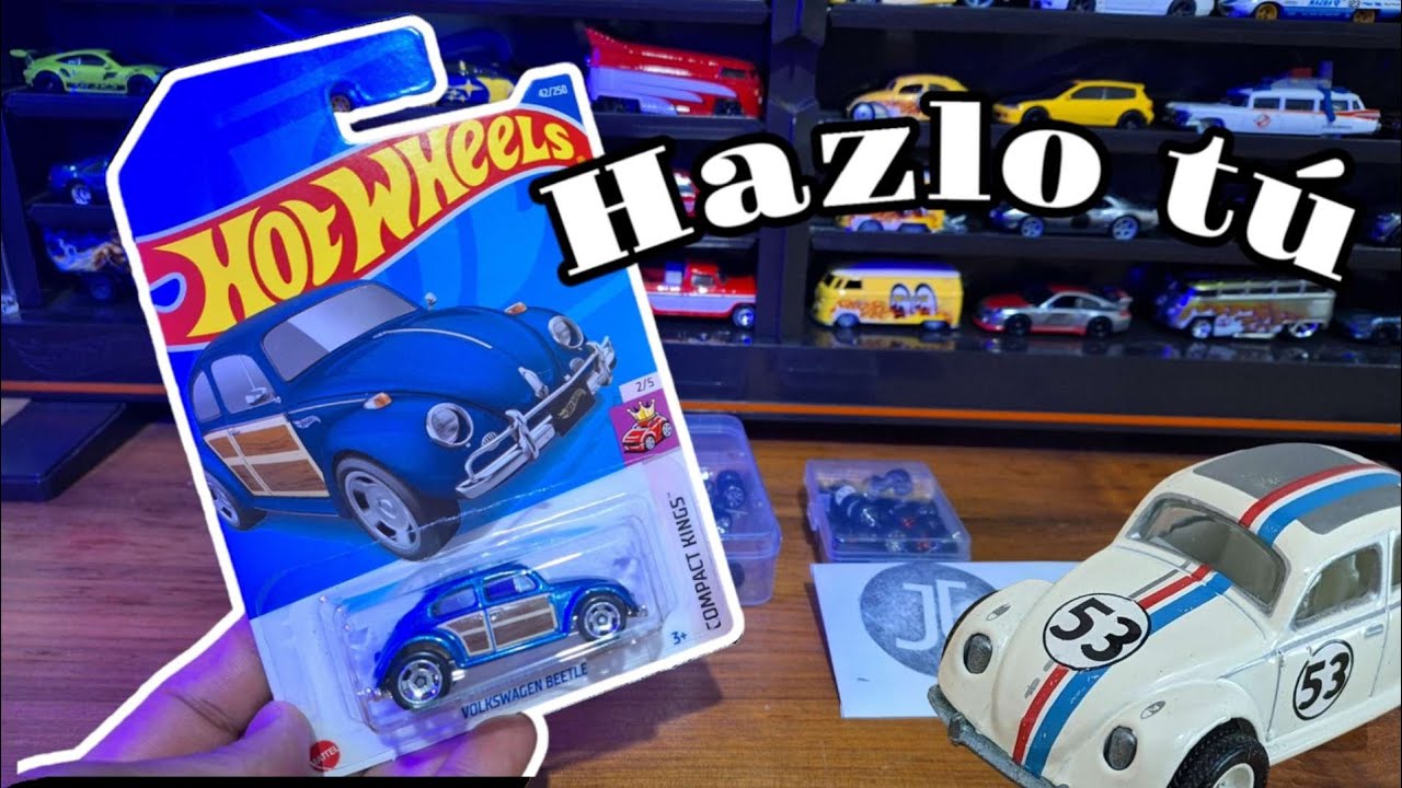 HICE VOLKSWAGEN HOT WHEELS CUSTOM HERBIE / TE ENSEÑO COMO / 