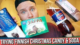 Trying Finnish Christmas Candy And Soda
