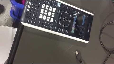How to charge TI Nspire CX & CX CAS: plugging in USB charging cable to Texas Instruments Calculator