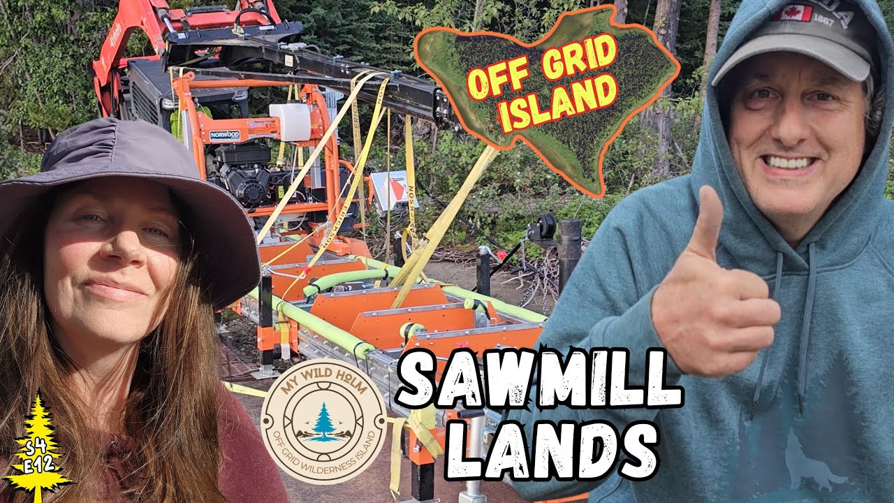 Off Grid Island Build: Three Days to Get the Sawmill Off the Barge