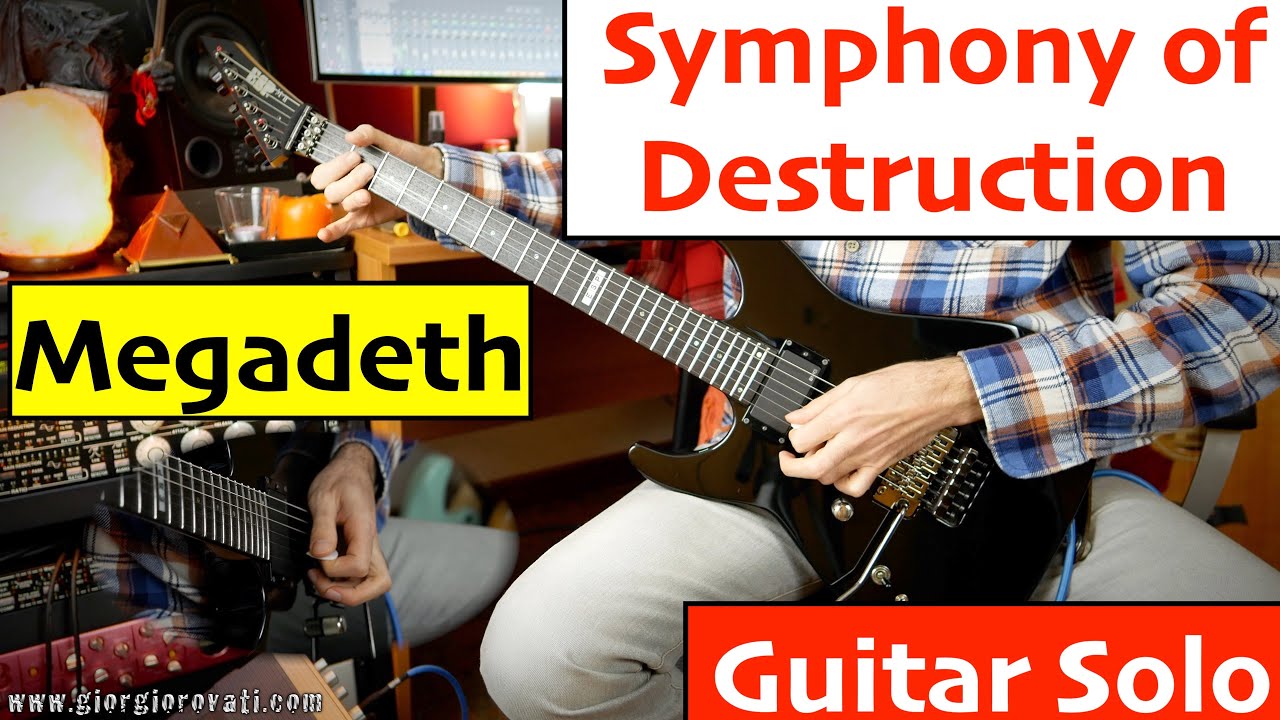 Megadeth Symphony of Destruction Guitar Solo Cover by