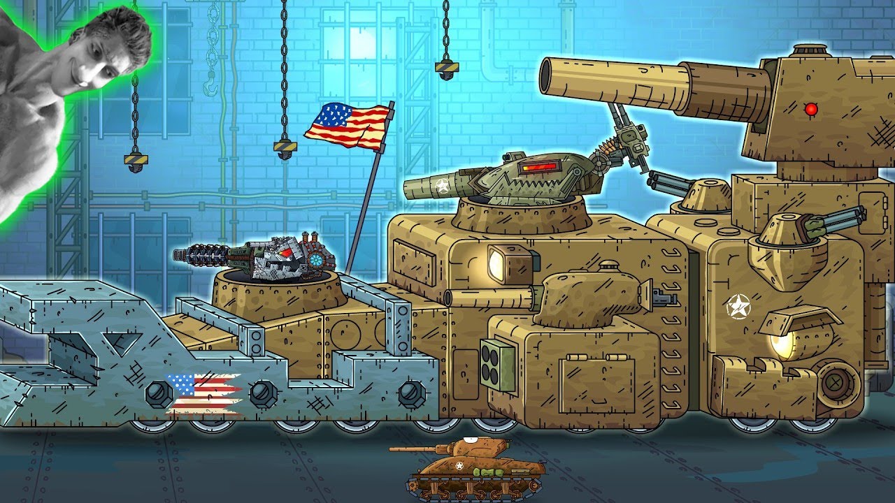 Крепость-Монстр США готов! Едем за Левиафаном! - Реакция на Геранд - Мультики про Танки Gerand