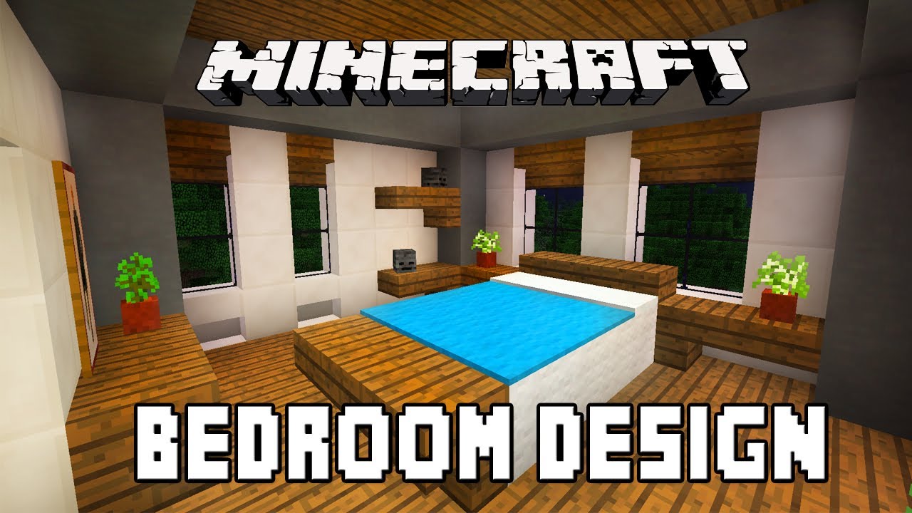 Minecraft Tutorial How To Build A Modern House Ep 6 Bedroom Furniture Design Ideas