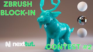 Zbrush Tutorial Zspheres and Blockin | Nextut Jan-Feb Contest Part 2