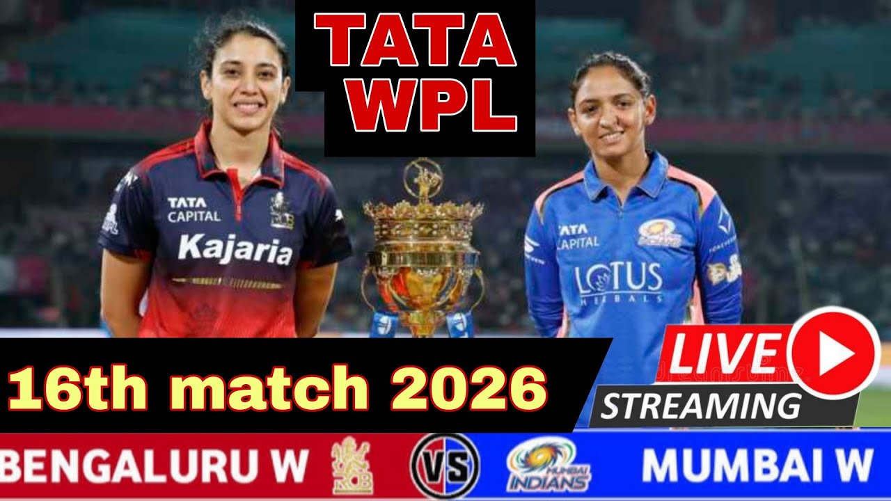 LIVE🔴 RCB Women vs MI Women | WPL 16th Match Today LIVE
