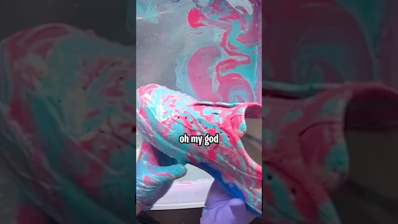 Hydro dipping a Shoe