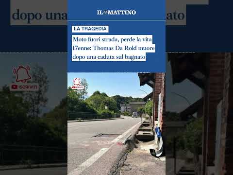 Video Moto fuori strada, perde la vita 17enne: Thomas Da Rold muore dopo una caduta sul bagnato