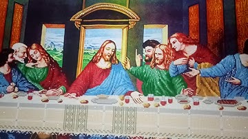 Tranh gắn đá Bữa tiệc ly