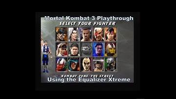 Mortal Kombat Three Sub-Zero Playthrough using the Equalizer Xtreme on the Ps1 :D