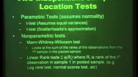 Uses and Abuses of Non-Parametric Statistics