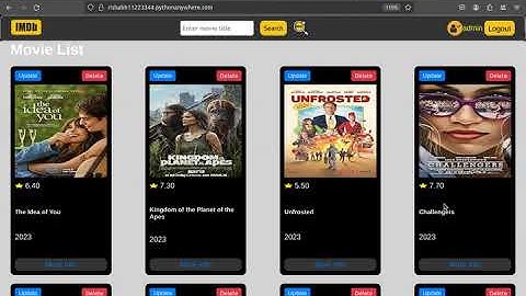IMDb clone website demo