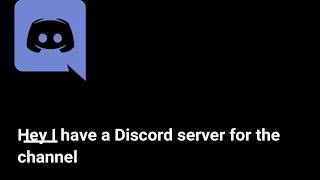 discord server open for the channel