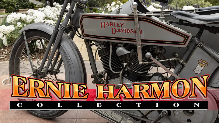 Ernie Harmon 1915 Harley Davidson V-Twin with Side...