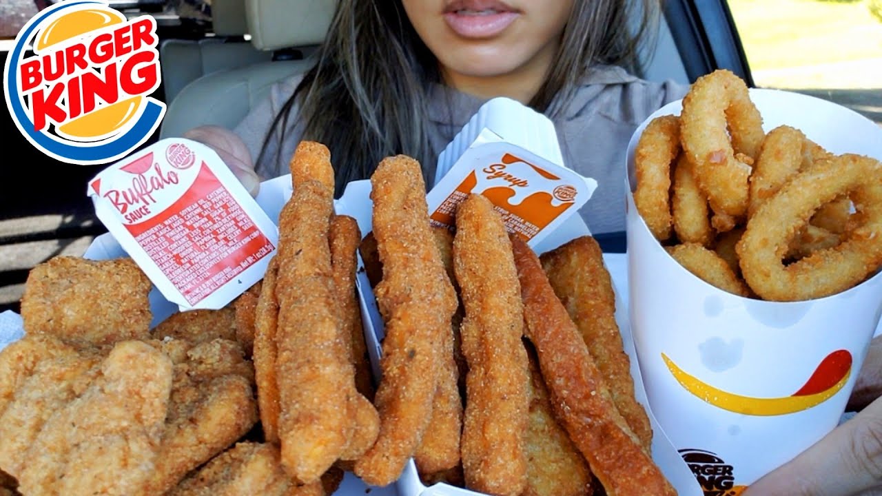 ASMR EATING BURGER KING CAR MUKBANG GHOST PEPPER CHICKEN NUGGETS REAL SOUND 먹방 TWILIGHT SHOW