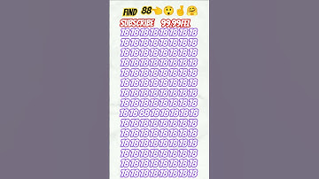 find the odd number 88 👈👀#iQtest #iQlavel #study #maths #army