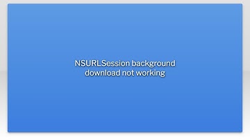 NSURLSession background download not working