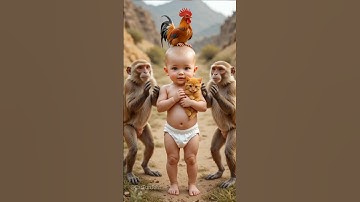 #monkey #babydance #cutebaby #funnyanimals #trending #dancevideo #funnyvideo #viraldance #806