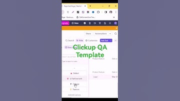 clickup QA template #clickup #technology #software #technical #qa #project #quality assurance #QA