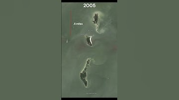 Island almost completely erodes away timelapse #googlearth #geography #maryland #chesapeake