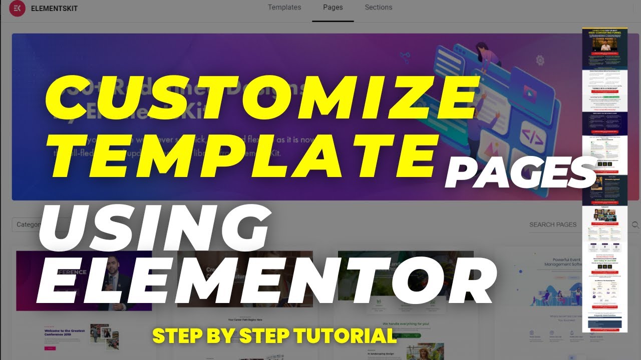 Design Like a Pro: Customizing Page Templates with Elementor - YouTube