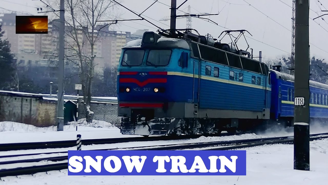 Kiev Lviv Ukraine Train In Snow Youtube