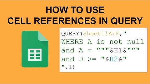 Google Sheets SQL: How to use cell references with words, numbers, and dates