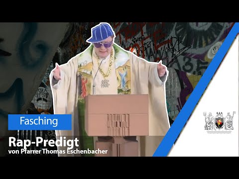 Rap-Predigt: Pfarrer Thomas Eschenbacher als Rapper beim Gottesdienst