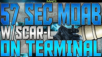 MW3: *INSANE* 57 SEC MOAB on Terminal w/SCAR-L I WGBM HeroXBL
