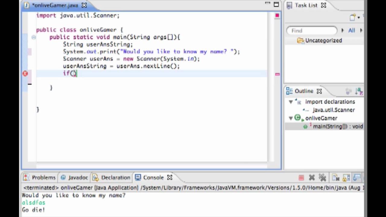Java Tutorial 5 - If Statement - YouTube