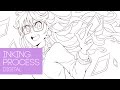 ★ [ESSENCE ARTBOOK] Cover - Inking Process