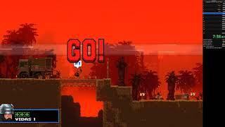Broforce speedrun in 53:07 Any% Campaign