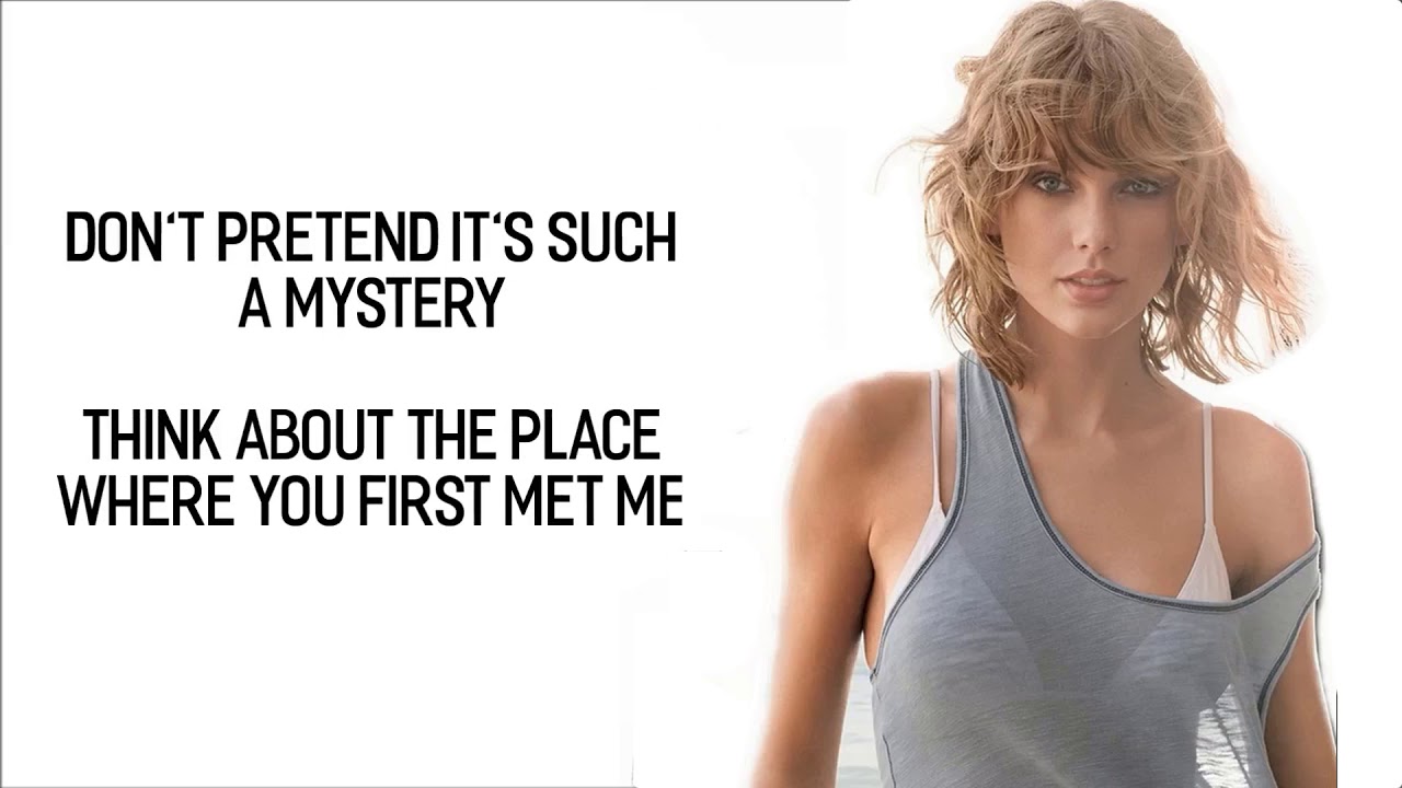 Taylor Swift Getaway Car Lyrics Lyric Video Cover Acoustic Official Hd 2017