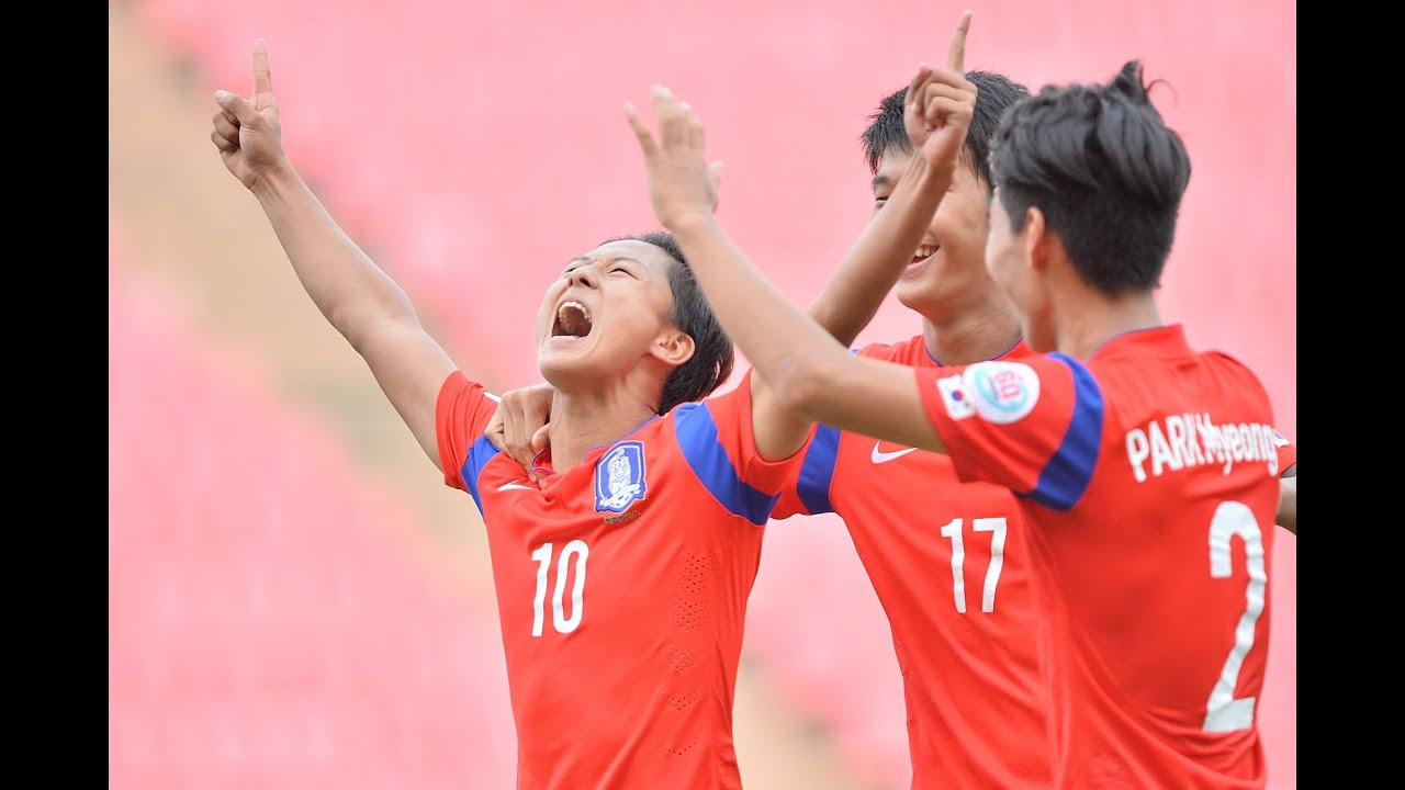 Korea Republic Vs Syria Afc U 16 Championship 14 Semi Final Youtube