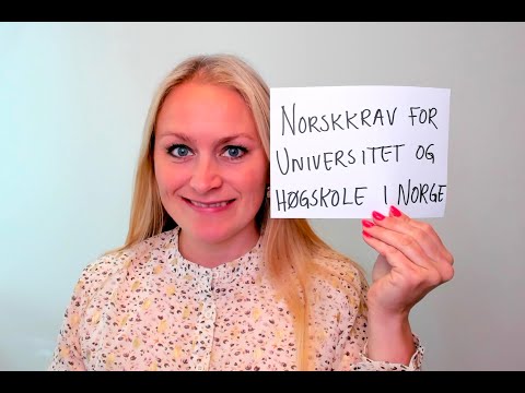 Video 866 Norskkrav for universitet og høgskole Norge