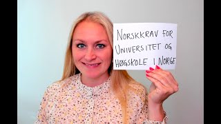 Video 866 Norskkrav for universitet og høgskole Norge