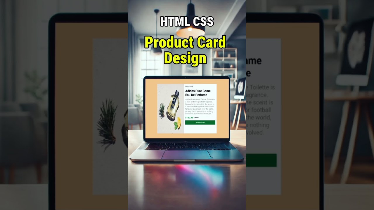 Create a Responsive Adidas Pure Game Product Card with HTML & CSS | Web Design Tutorial 