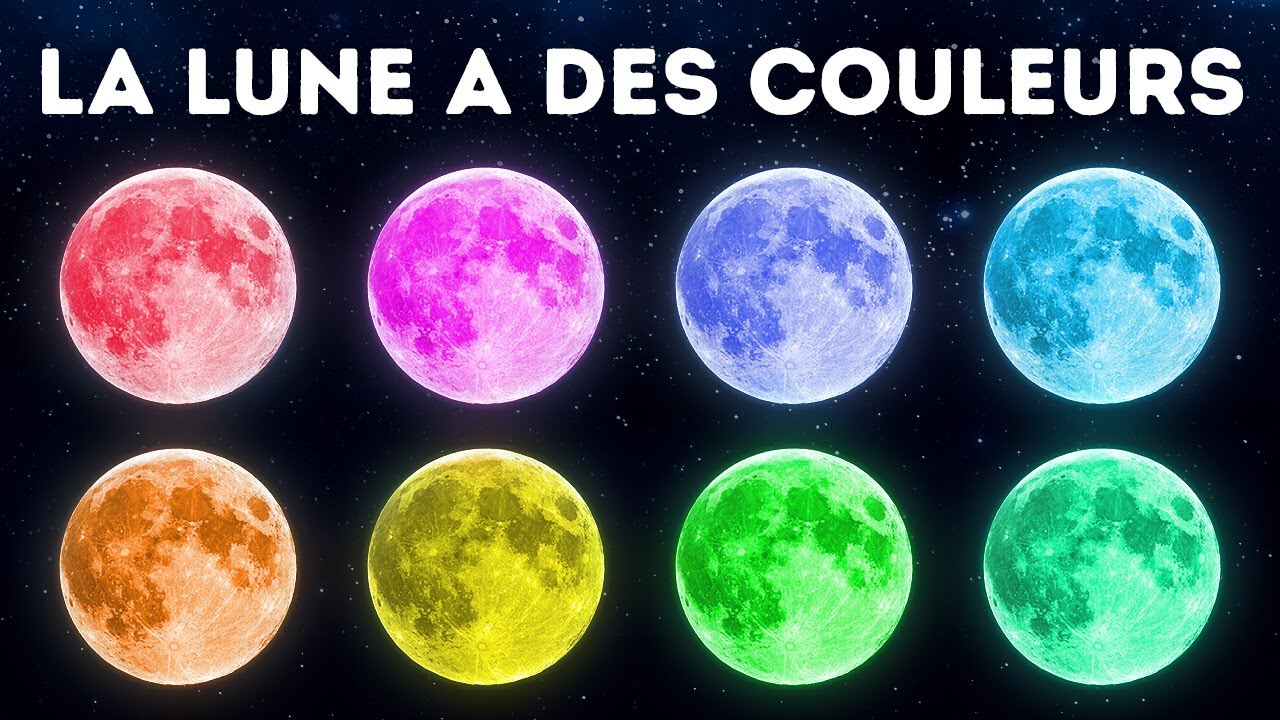 La lune peut avoir une douzaine de couleurs différentes, voici pourquoi ...